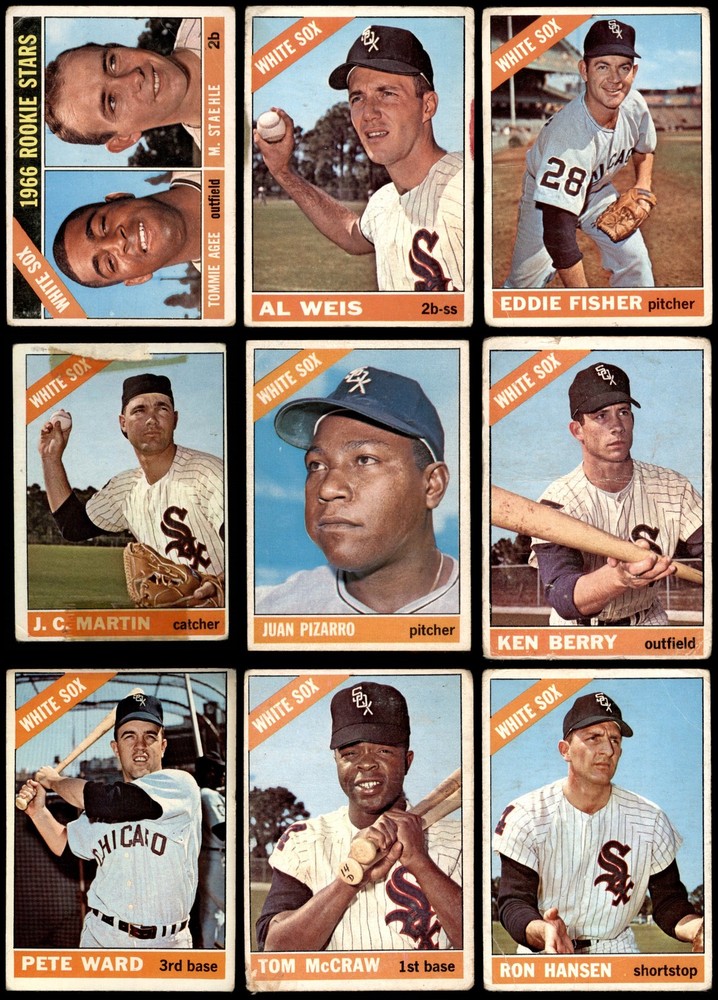 1966 Topps Chicago White Sox Near Team Set 1.5 - FAIR 6953346 (16 / 30 cards)