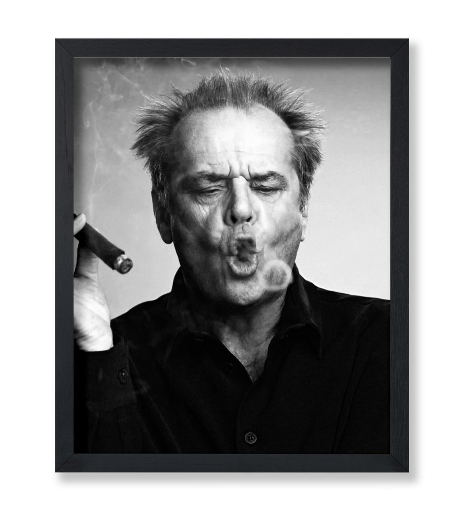 Nicholson Poster - Actor Print - Celebrity Art - Photography Art - Cigar Art ...