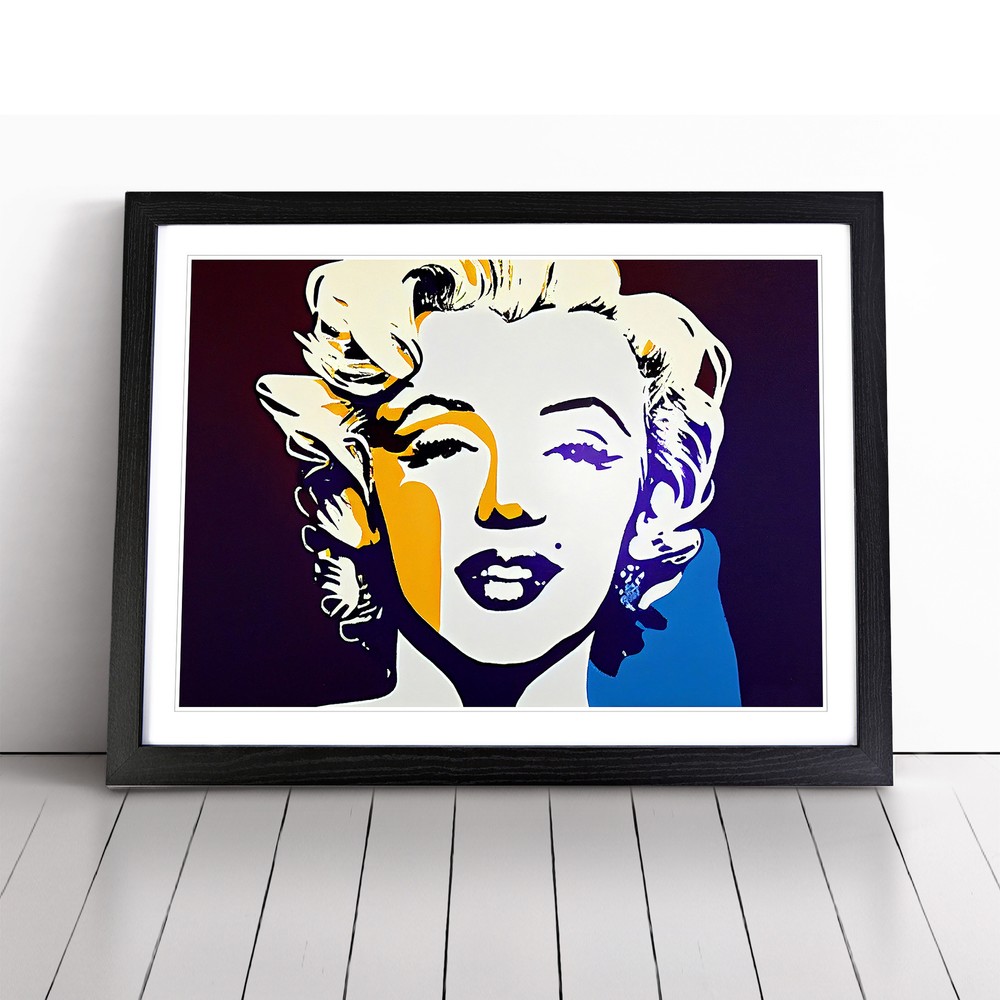 Pop Art Marilyn Monroe Vol.5 Abstract Wall Art Print Framed Picture Poster