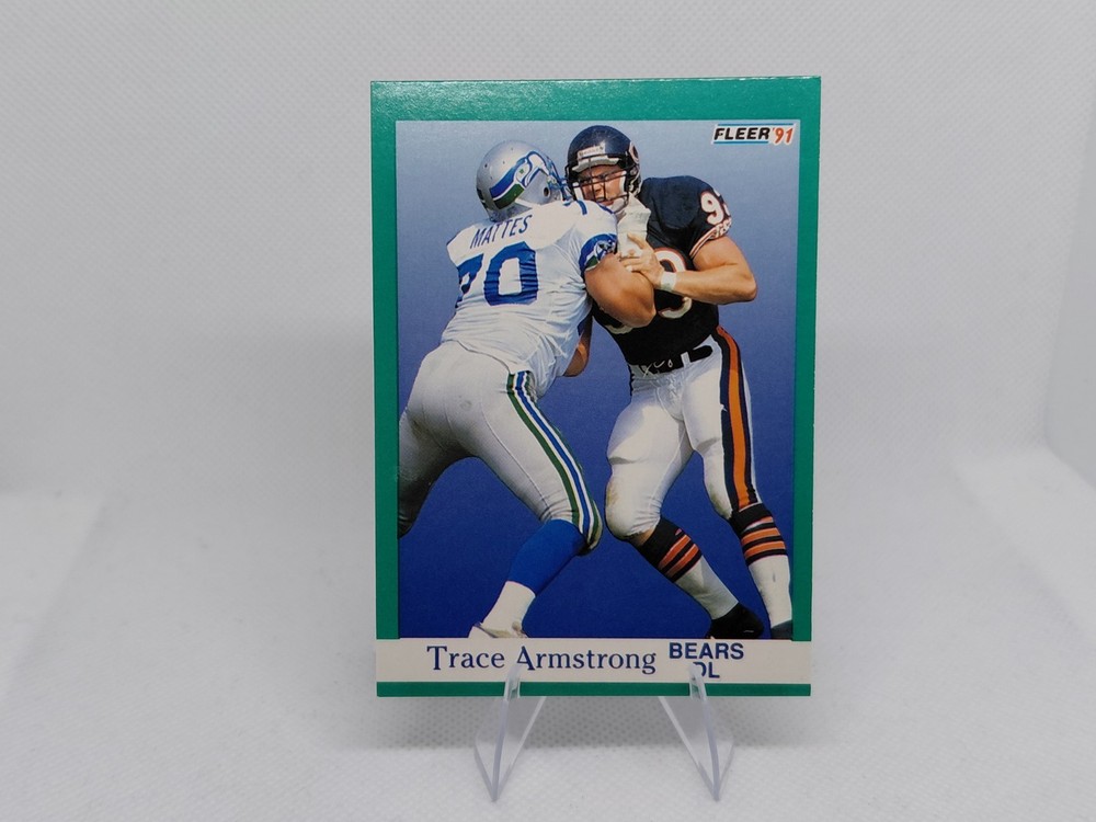 1991 FLEER TRACE ARMSTRONG CHICAGO BEARS #213