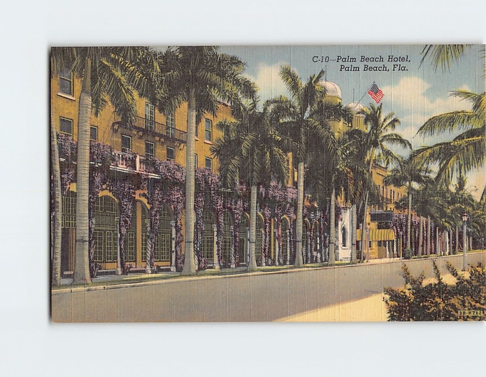 Postcard Palm Beach Hotel Palm Beach Florida USA