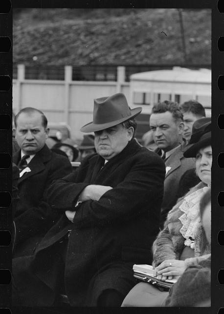 Shenandoah Pennsylvania John L Lewis 1938 Mine Workers Stadium Meeting