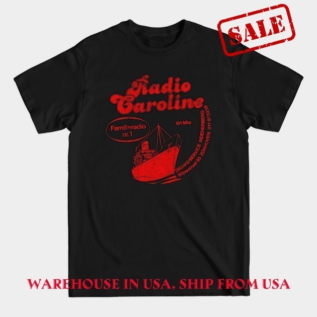 NEW! Belgium Radio Caroline Radio Station All-Size Graphics T-Shirt