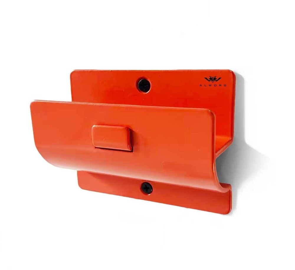 Orange Garage Storage Hooks - Heavy Duty Ladder Wall Mount, Wheelbarrow Hange...