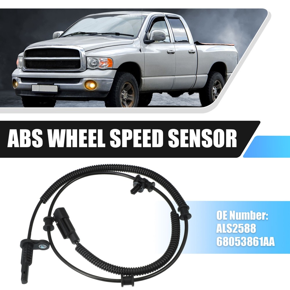 ABS Wheel Speed Sensor Compatible with Ram 1500 2013-2018 Rear Left or Right 68053861AB ALS2588-image