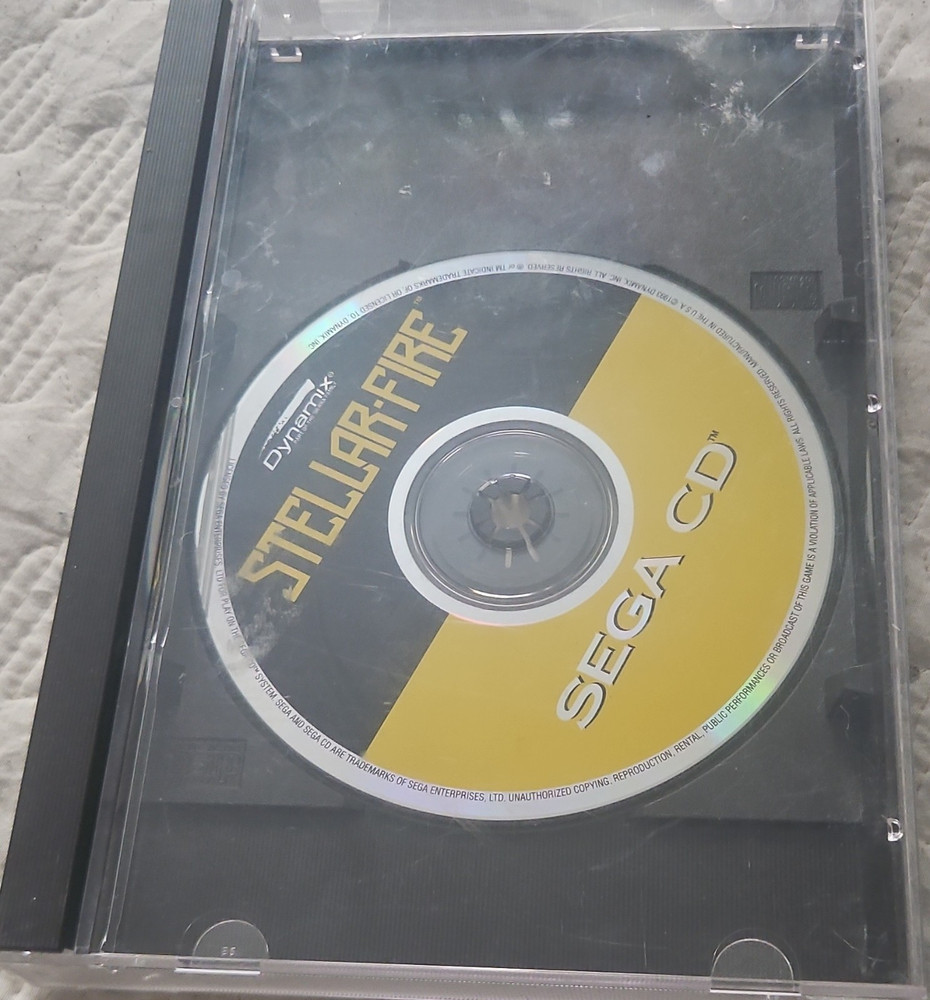 Stellar-Fire Dynamix Sega CD Shooter Manual Polygon Graphics 1993 NTSC-U/C