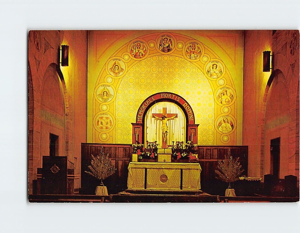 Postcard St. Michael Catholic Church Hicksville Ohio USA