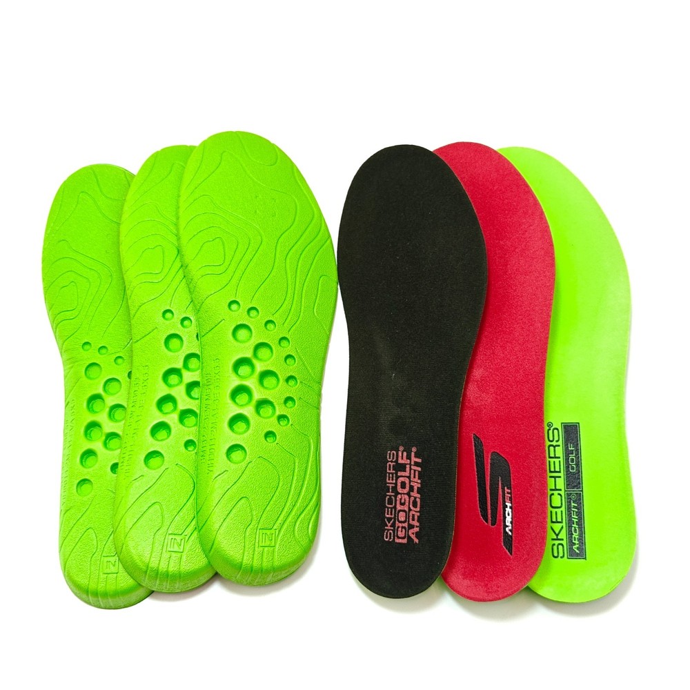 NEW Skechers Air Cooled Arch Fit EVA Men' 6.5-13 Wide EEE Cushion Patent Insoles