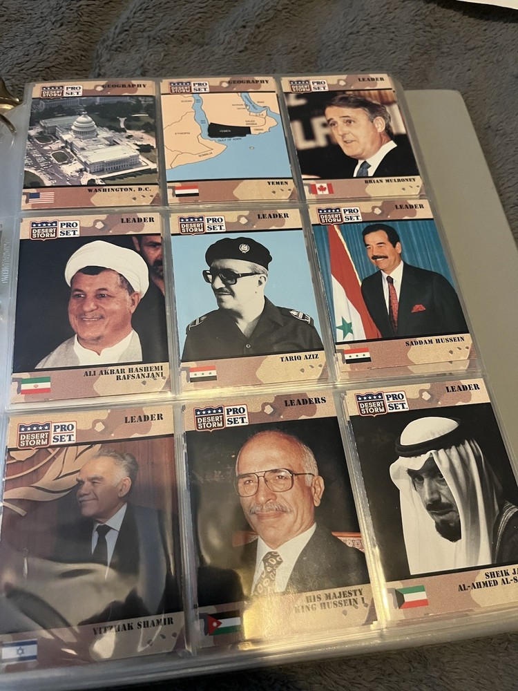 Desert Storm Trading Cards sets with cards 1-250