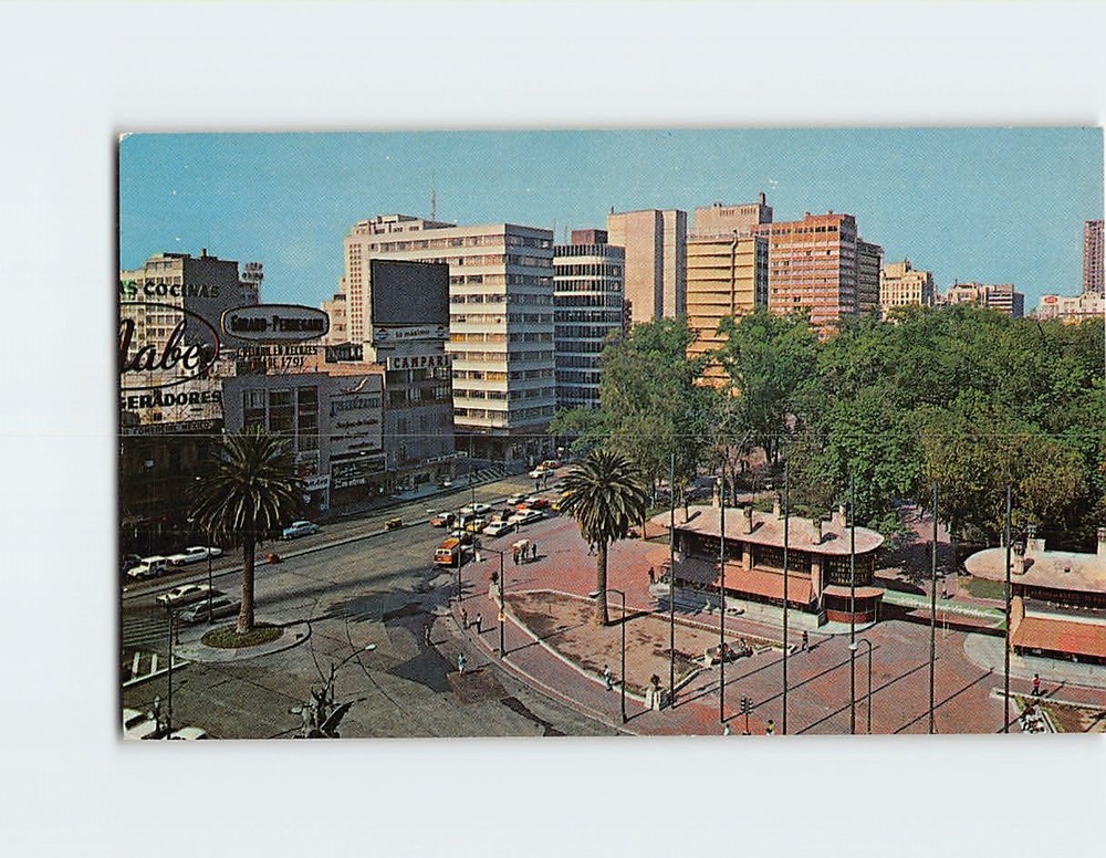 Postcard Juarez Avenue And Alameda Park Mexico City Mexico