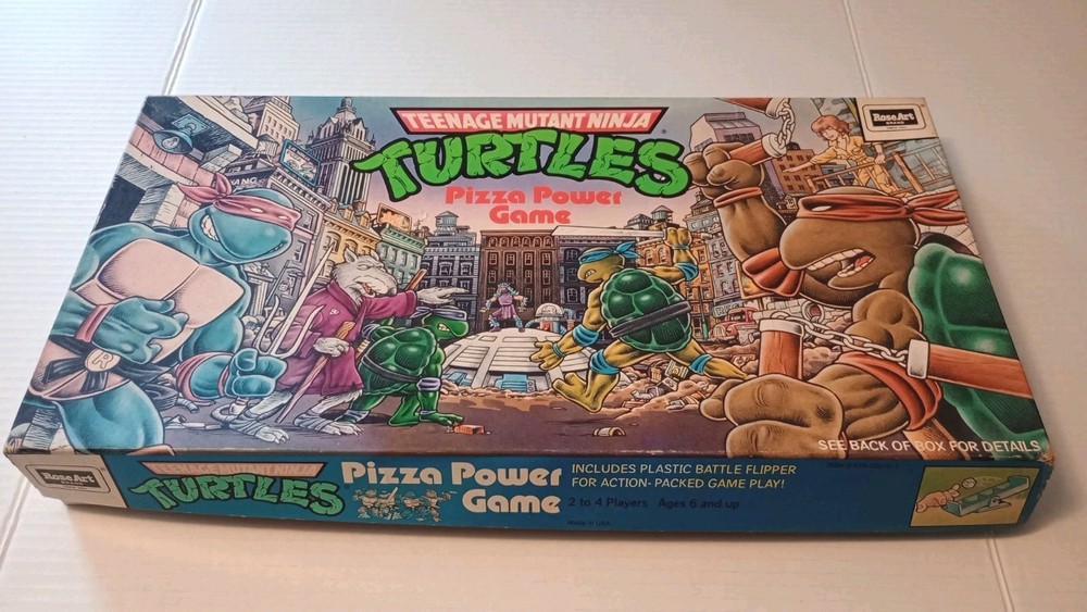 1987 Teenage Mutant Ninja Turtles Pizza Power Board Game TMNT - PLEASE READ