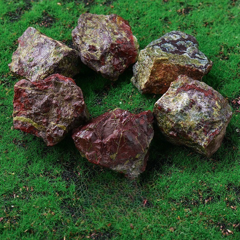 Raw Rough Dragon Blood Stone Crystal Stone Chunk Healing Mineral Rocks Gifts 100