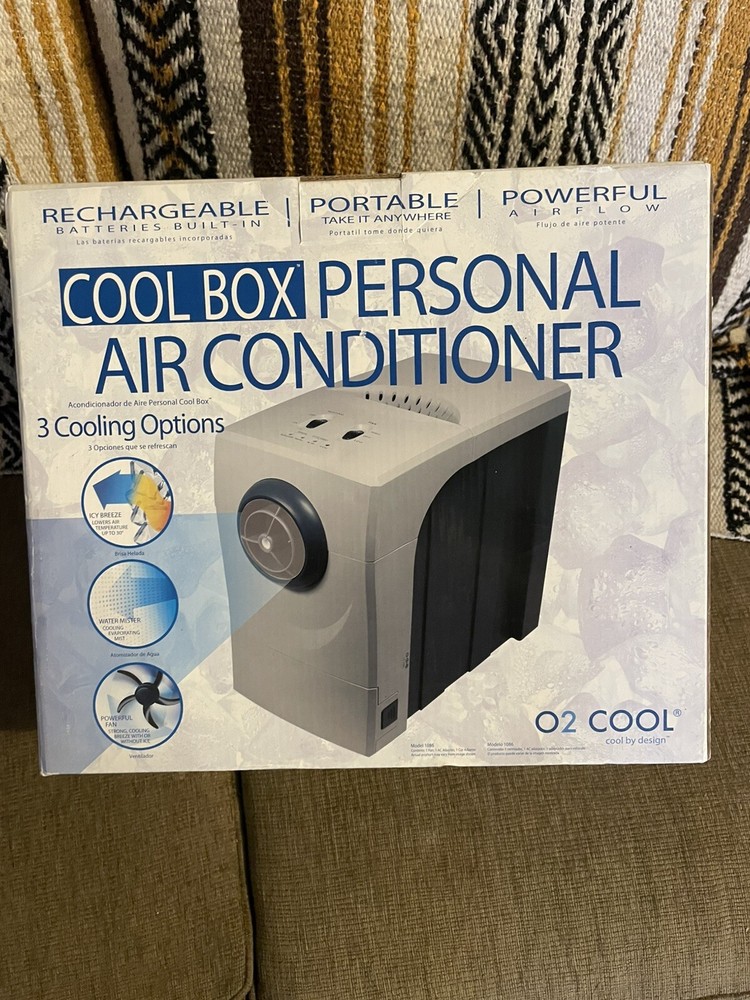 O2 Cool Rechargeable Portable Personal Air Conditioner Camping Rv