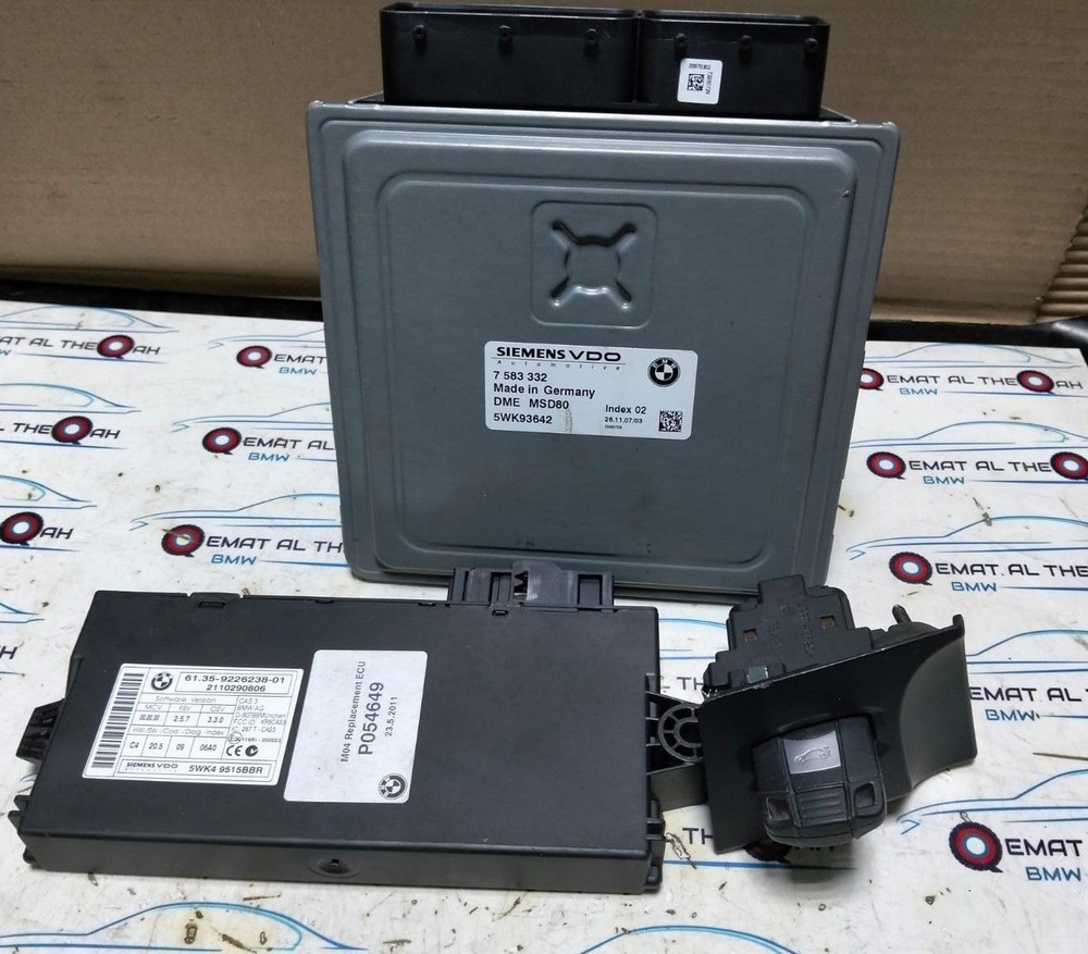 BMW 535i 335i. E60 E90 E92 E93 N54 7583332, Siemens 5WK93642 MSD80 DME ECU KIT