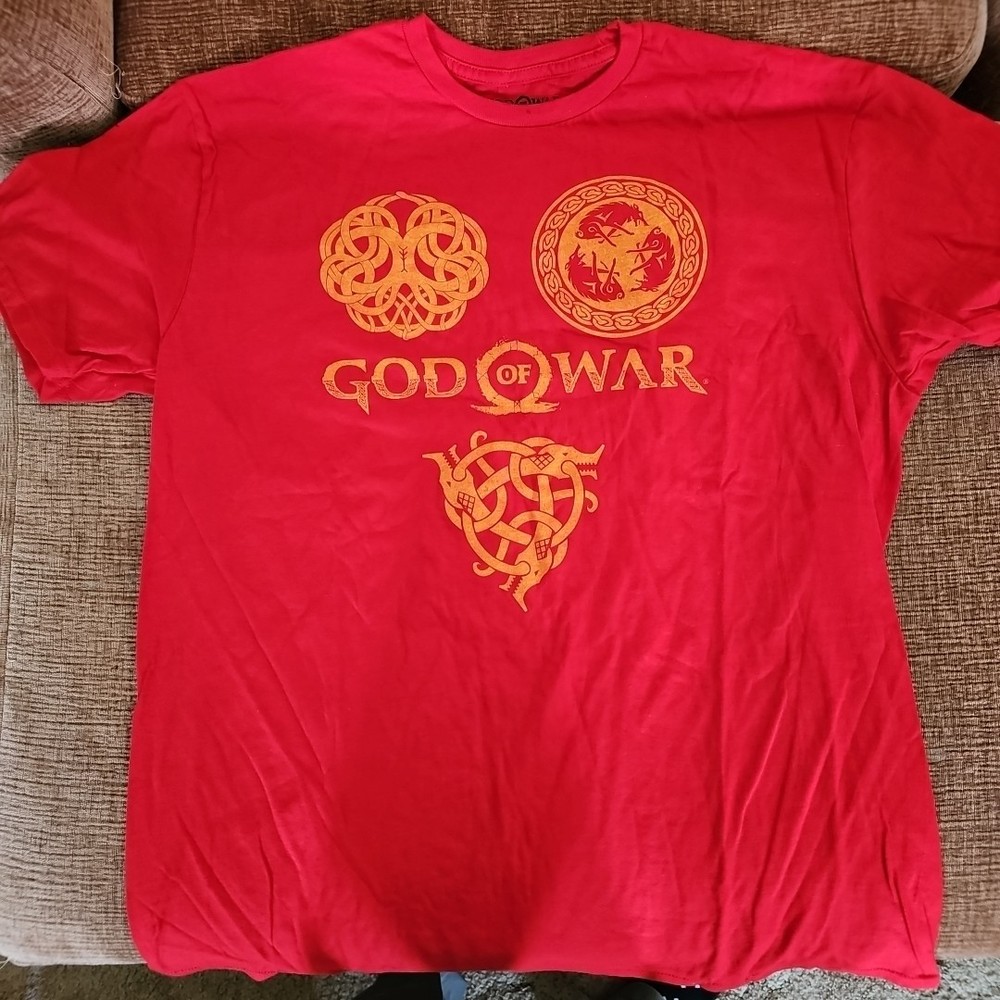 God Of War Red 2018 XL Men's T-Shirt