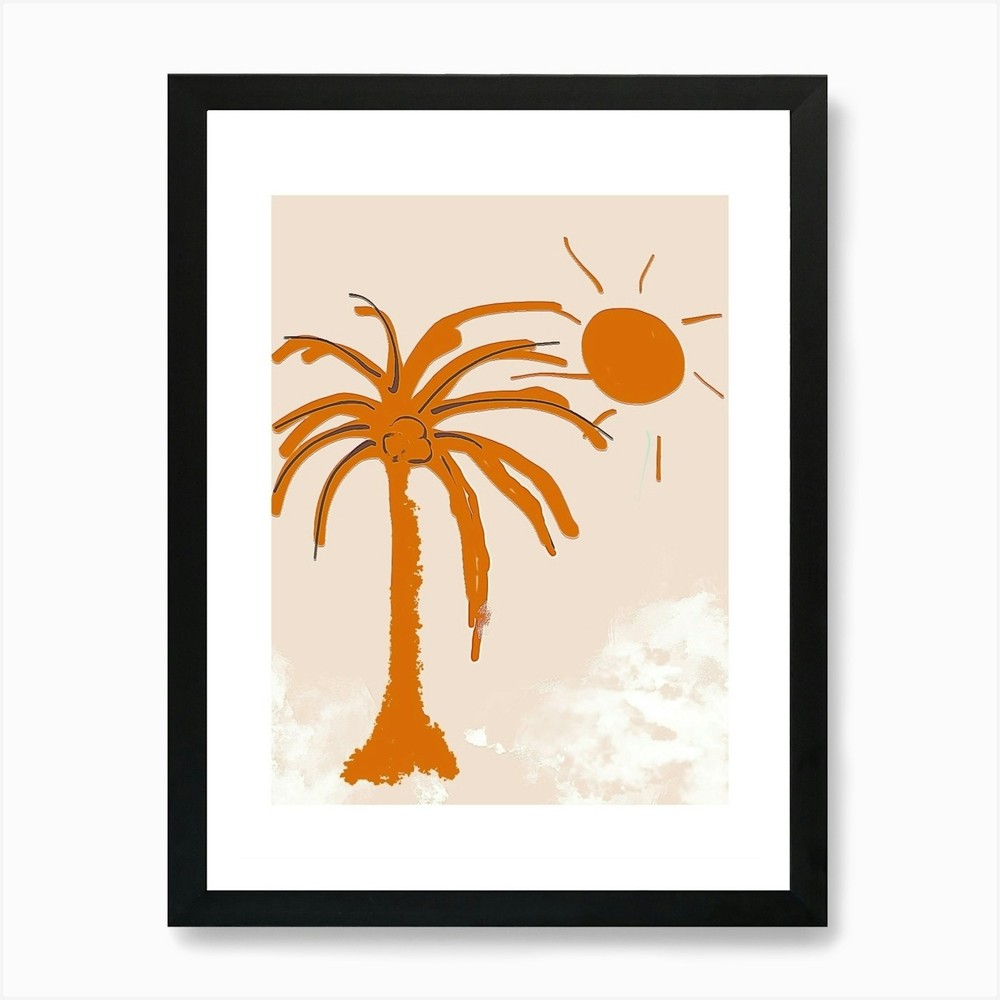 Palm Tree Art Print Framed Wall Art Poster Canvas Print Picture