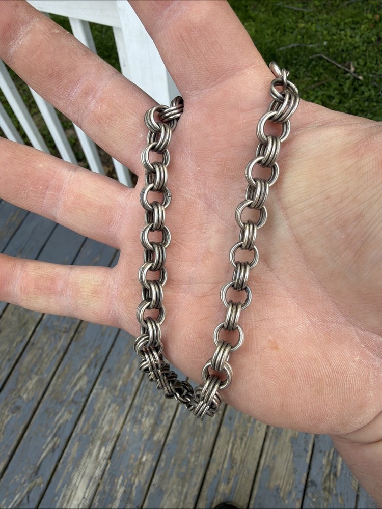 Sterling Silver Vintage Choker Necklace