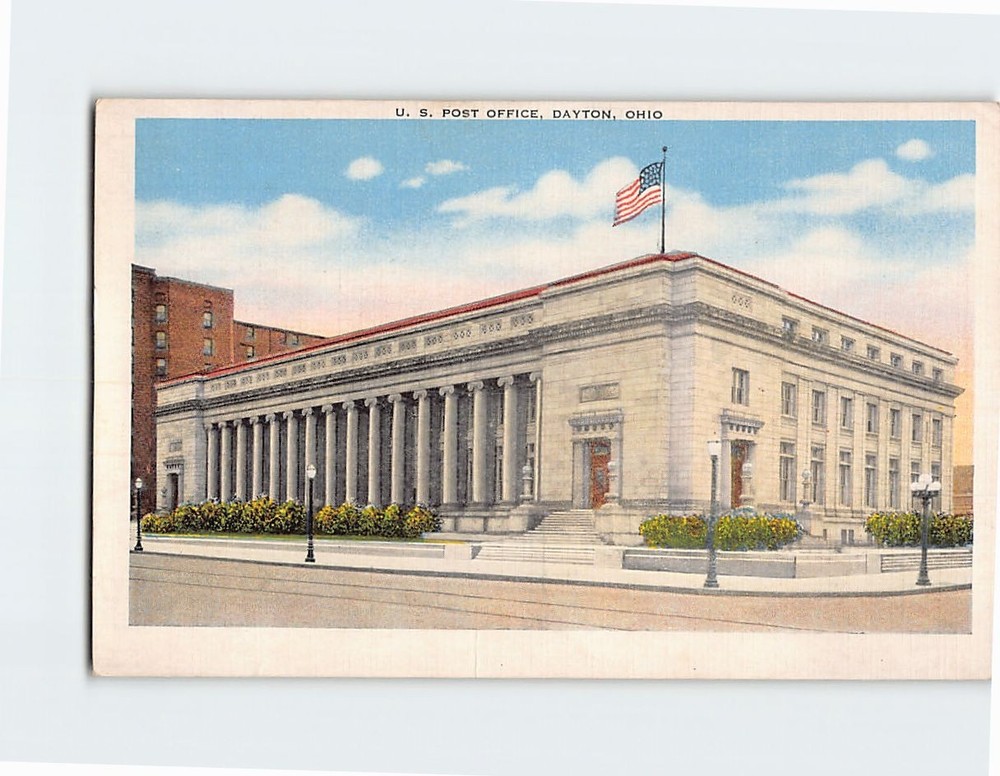 Postcard US Post Office Dayton Ohio USA