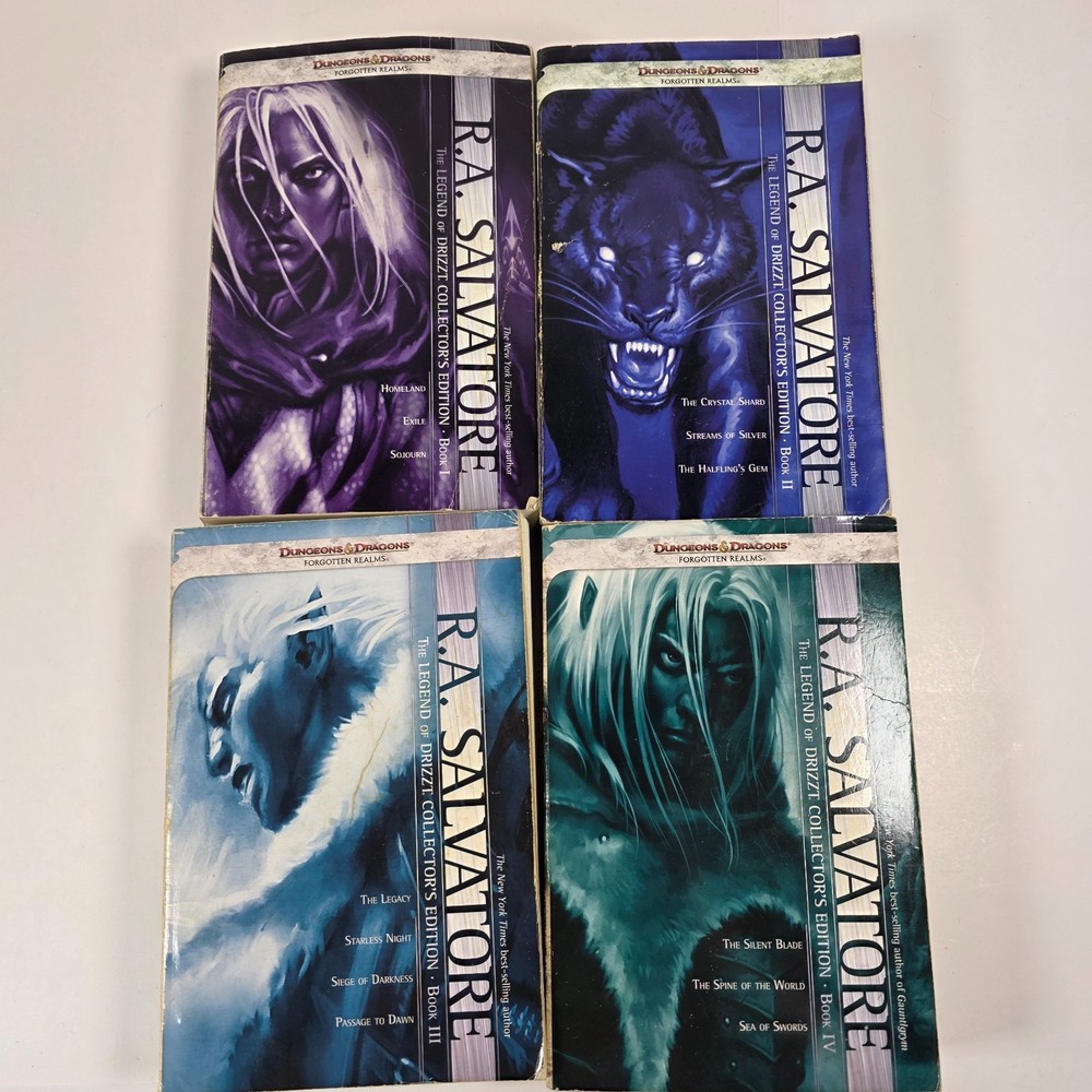 The Legend of Drizzt Collector's Edition 1-4 Paperback Books - Forgotten Realms