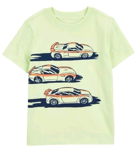 Carters Toddler Race Car Graphic Tee Size 5T