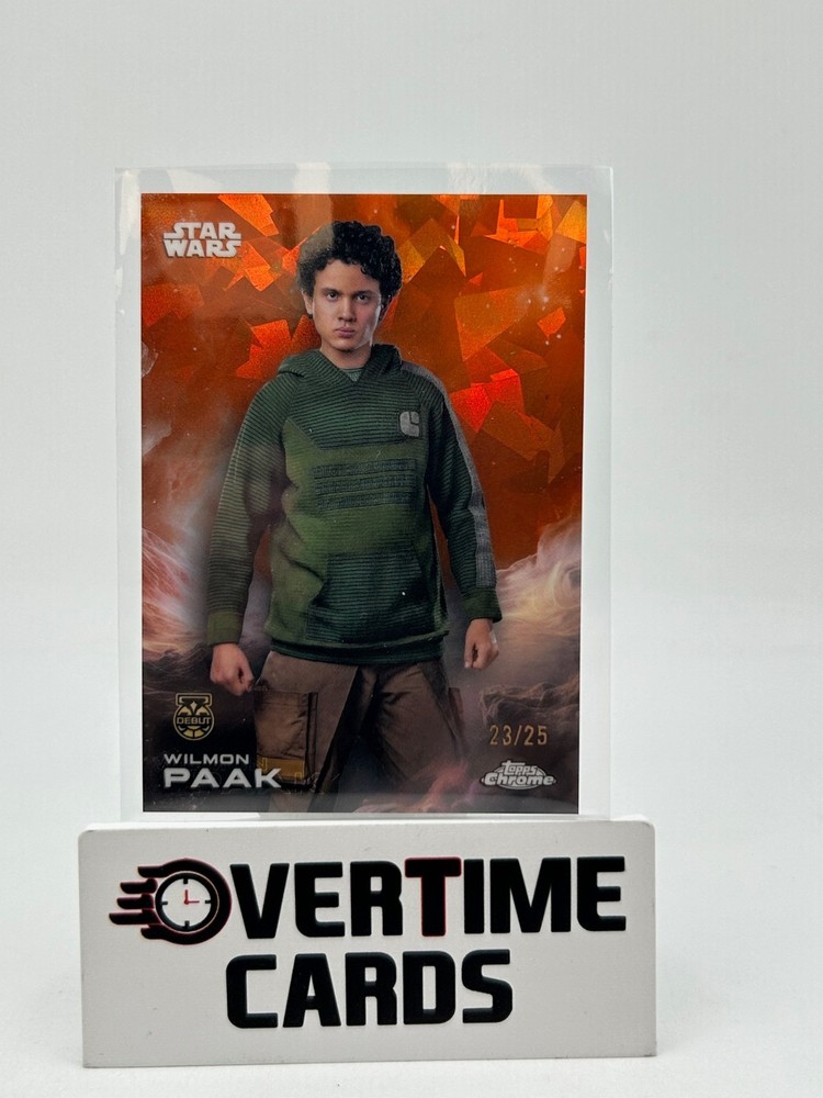 2025 Topps Chrome Star Wars Sapphire Orange Refractor 192 | Wilmon Paak #13/25