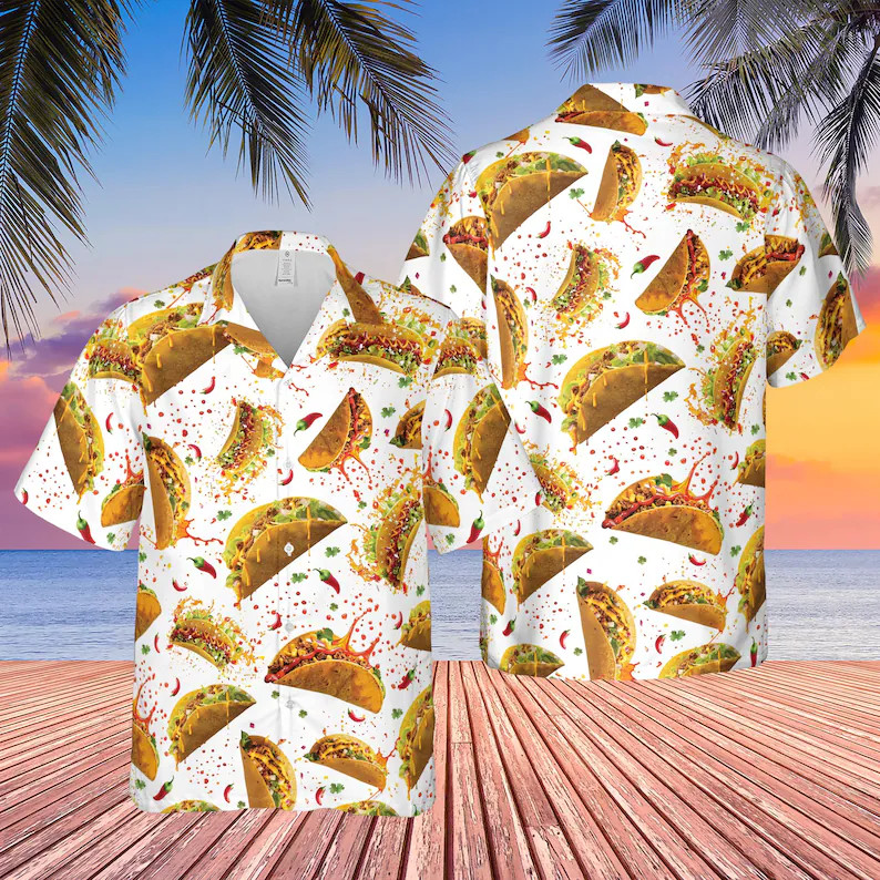 Funny Taco Lover Hawaii Shirt Fiesta Men Women Aloha Beach Party