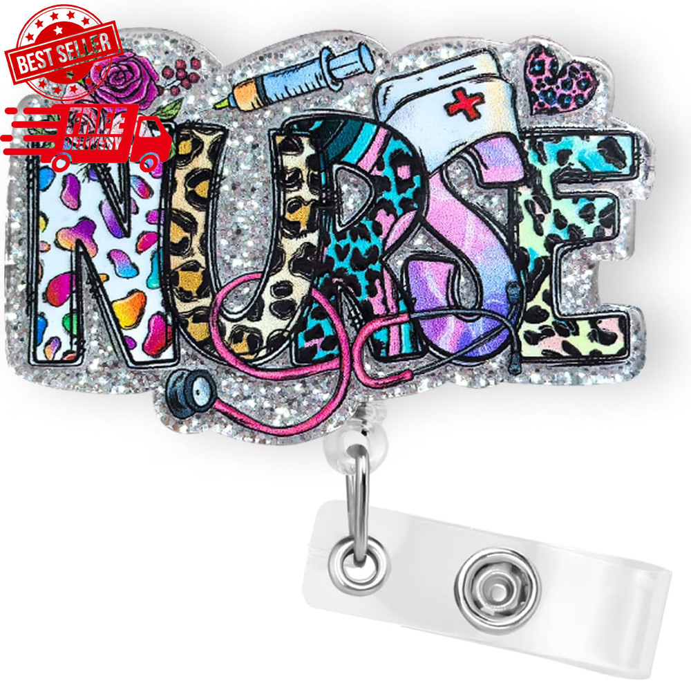 Retractable Nurse Badge Reel Holder with Clip - Ideal Gift for Medical Personnel