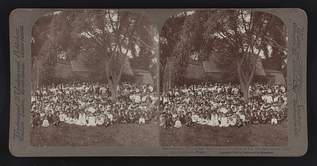 Dedham Massachusetts 1904 Descendants of Jonathan Fairbanks Reunion Homestead