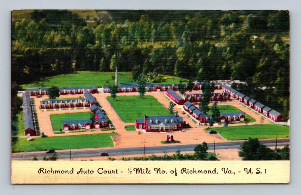Richmond Virginia Postcard Richmond Auto Court Roadside Motel