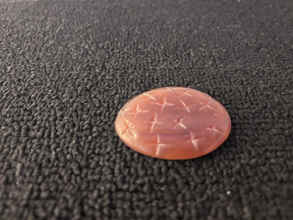 Amber Glass Paste Medallion