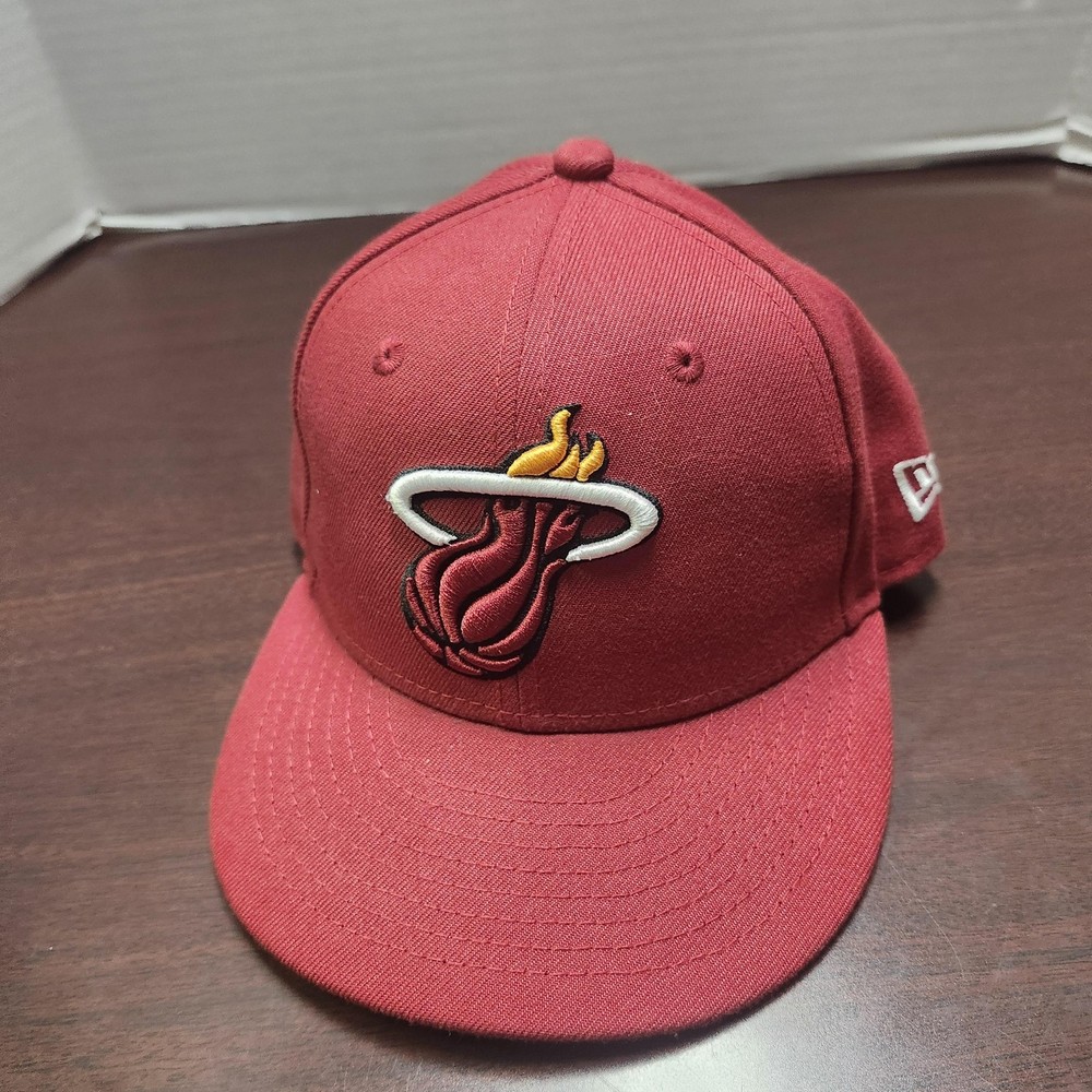 Miami Heat Hat Cap Snap Back Youth Kids Red Gray NBA Basketball 9FIFTY New Era