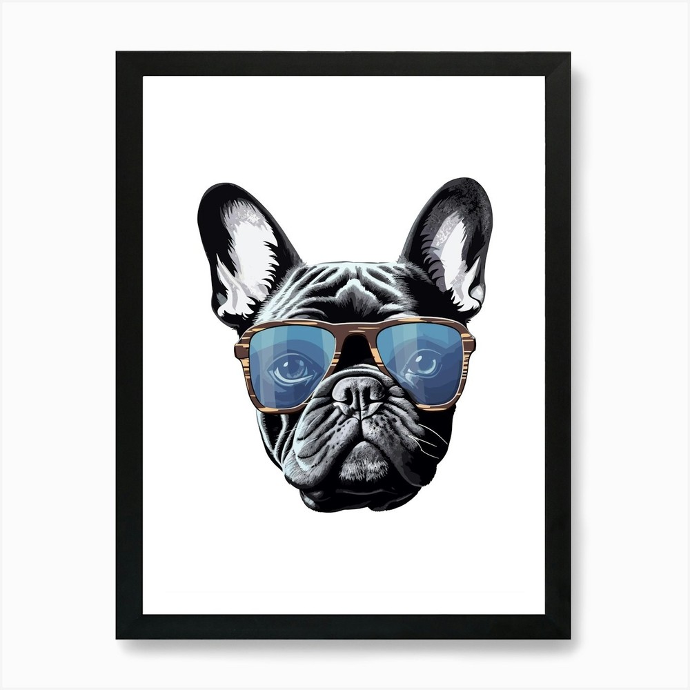 French Bulldog Art Print Framed Wall Art Poster Canvas Print Picture