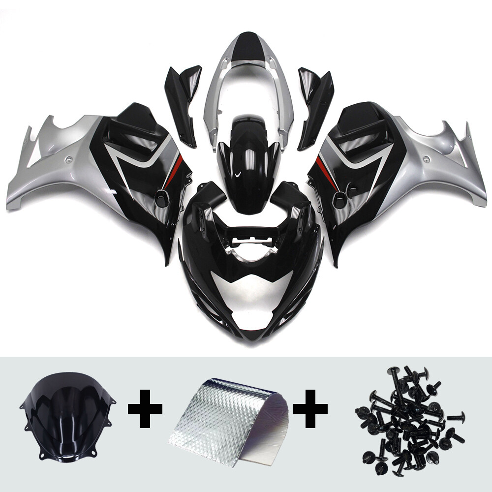 Injection Fairing Kit for Suzuki GSX650F 2008-2013 Katana Silver Black Bodywork
