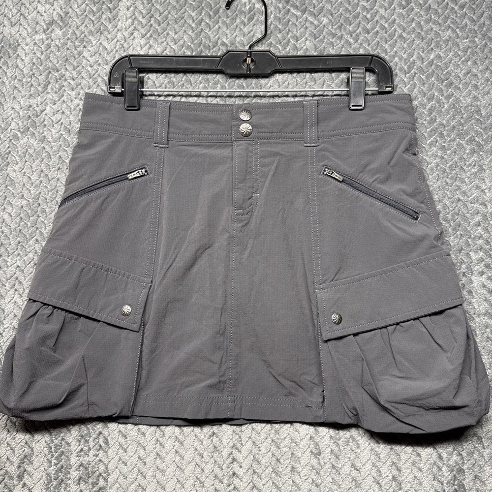 Athleta Skort Skirt Women 4 Utility Cargo Stretch Zip Pockets Ripstop Hiking