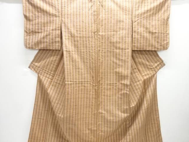 Sou Handwoven Striped Tsuzure Kimono Silk Excellent Condition 156cm Length