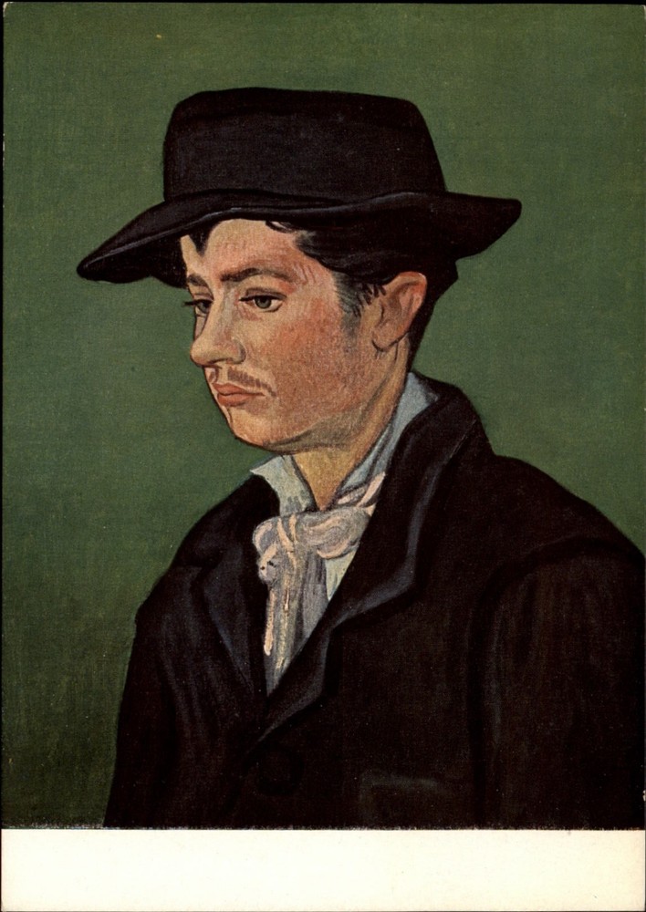 Vincent Van Gogh Portrait of Armand Roulin vintage art postcard c407