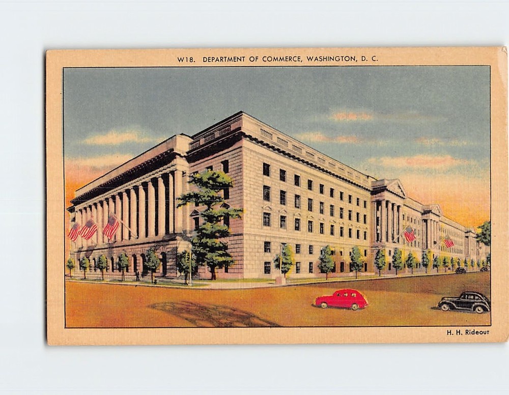 Postcard Department of Commerce Building Washington DC USA