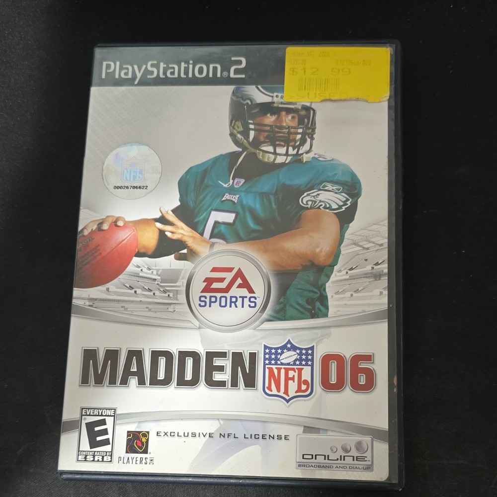 EA Sports Madden NFL 06 PlayStation 2 Sports Game 2005 Online Multiplayer