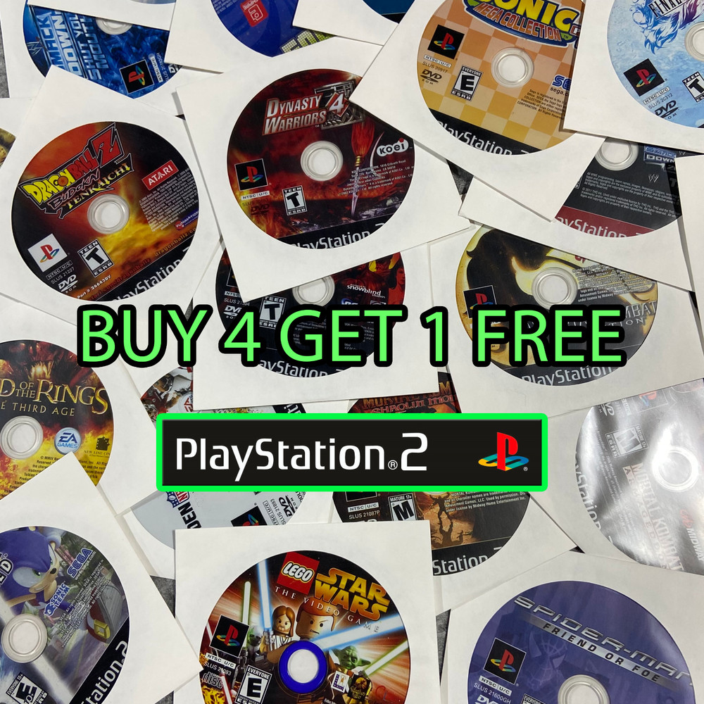 🎮Sony PlayStation 2 PS2 Games: Disc Only Buy 4, Get 1 FREE ✅TESTED🎮