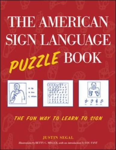 The American Sign Language Puzzle Book, USED-Very Good, Segal, Justin
