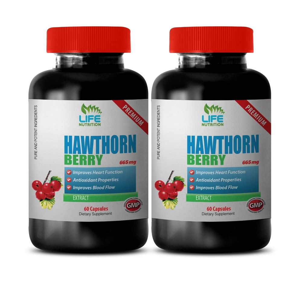 Lower Blood Pressure Naturally - Hawthorn Extract 665mg - Cayenne Powder 2B