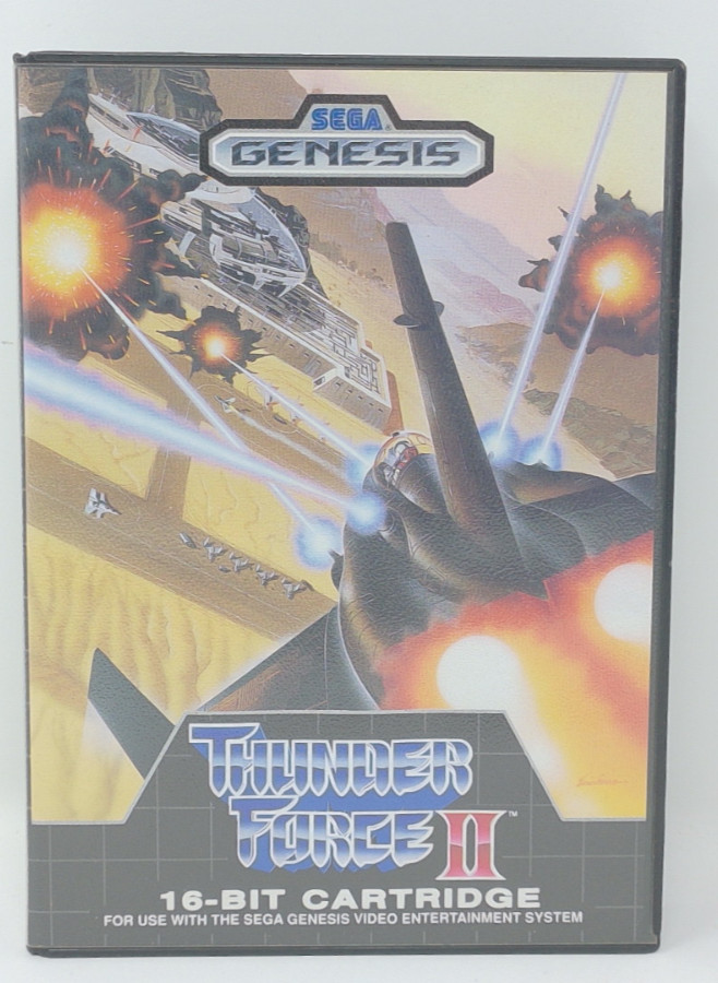 Thunder Force II (Sega Genesis, 1989) -CIB, Excellent Condition
