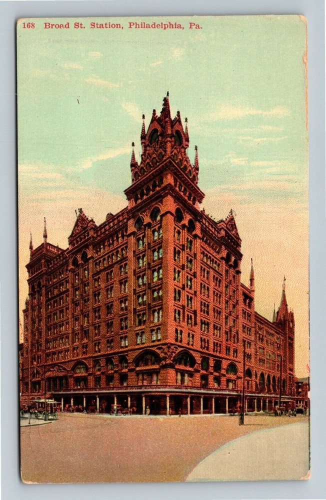 Philadelphia PA-Pennsylvania, Broad Street Station Vintage Souvenir Postcard
