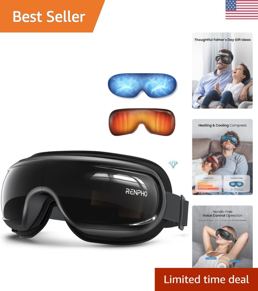 Bluetooth Portable Eye Massager with Fast Charging for Parents