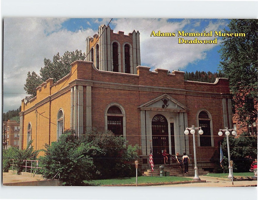 Postcard Adams Memorial Museum Deadwood South Dakota