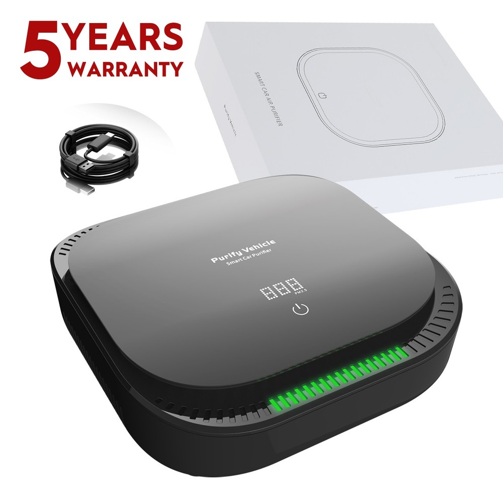 Room Car Air Purifier Cleaner HEPA Filter Remove Odor Dust Mold Home Allergies