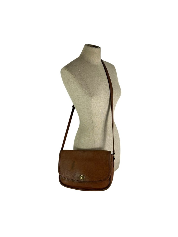 Genuine vintage COACH 9790 tan leather shoulder bag crossbody