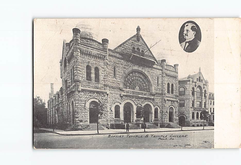 Postcard Baptist Temple Philadelphia Pennsylvania USA