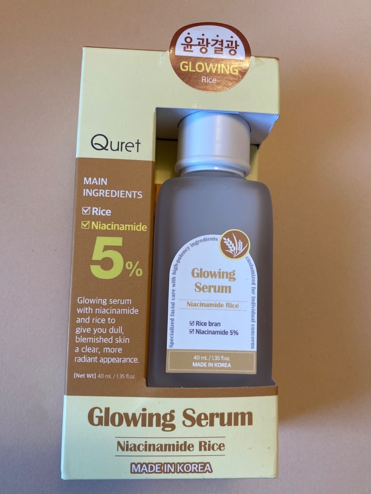 Quret glowing serum niacinamide rice