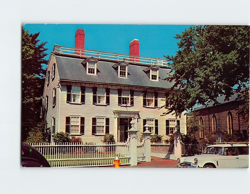 Postcard Ropes Memorial Historical House Salem Massachusetts USA North America
